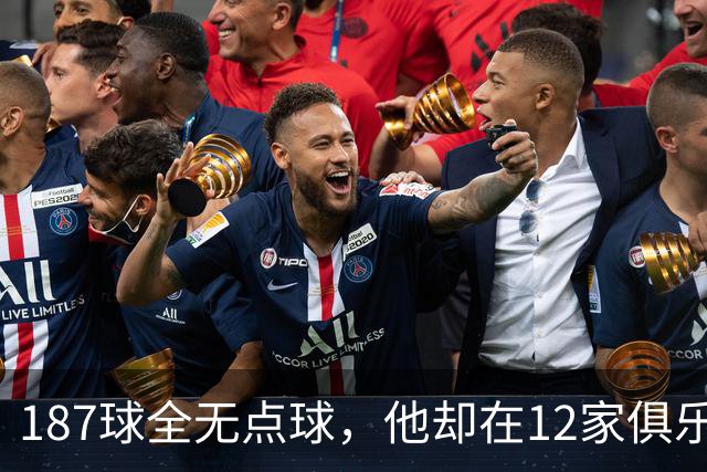 187球全无点球，他却在12家俱乐部留下足迹